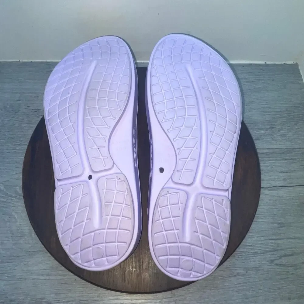 OOFOS OOLALA Flip Flop Men’s Size 12 Thong Recovery Sandals Purple Comfort